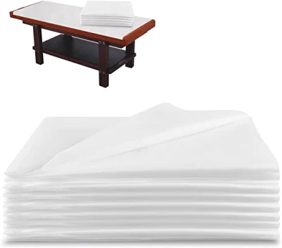 Draps de lit SPA Draps de table de massage jetables Couvre-lit imperméable Draps de spa non tissés résistants à l'huile pour table de massage Tatouage Salons de beauté Lit de cils